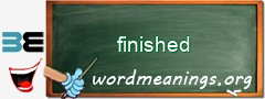 WordMeaning blackboard for finished